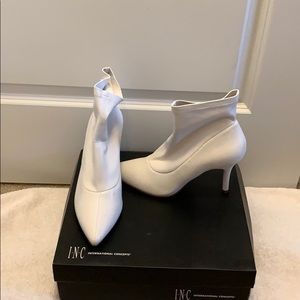 New white ankle boot